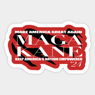 Maga Kane Black and White Sticker